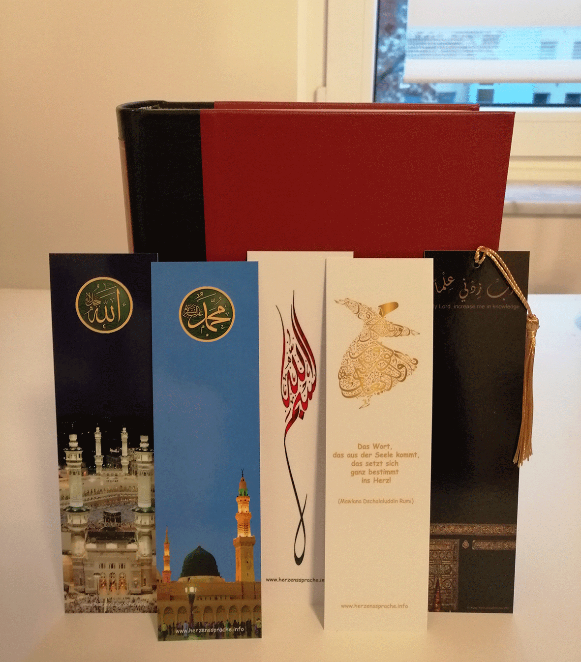 Fünf islamische Lesezeichen im Set